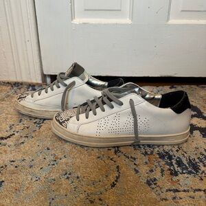 P448 women’s snakeskin sneakers